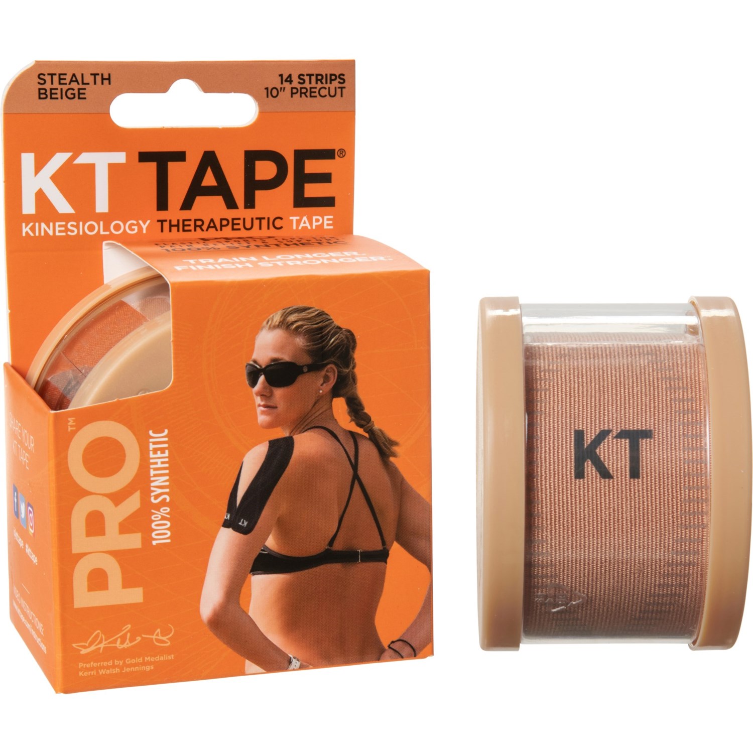 KT Tape Pro PreCut Therapeutic Tape Strips 14Count, 10” Save 46