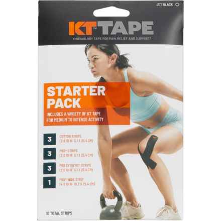KT Tape Starter Pack Pre-Cut Strips - 10-Pack in Multi