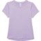 Kyodan Big Girls Moss Jersey T-Shirt - Short Sleeve in Purple Heather