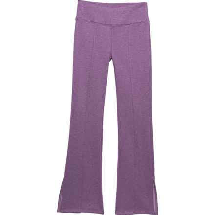 Kyodan Big Girls Scuba Fleece Flare Pants in Jam Heather