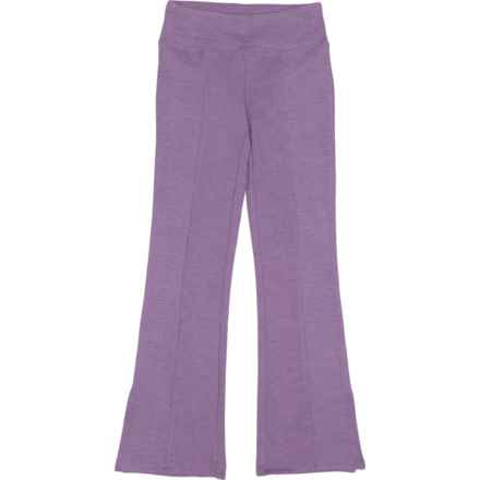 Kyodan Big Girls Scuba Fleece Flared Pants in Jam Heather