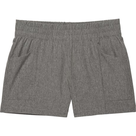 Kyodan Big Girls Stretch-Woven Shorts in Grey Mix