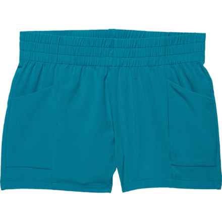 Kyodan Big Girls Stretch-Woven Shorts in Turquoise