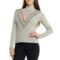 Kyodan Chevron Color-Block Base Layer Top - Zip Mock Neck, Long Sleeve in Abbey Stone Combo