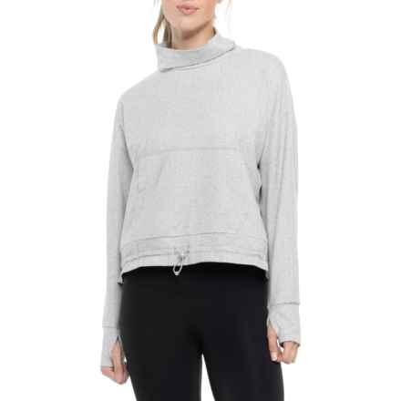 Kyodan Cold Gear Mock Neck Shirt - Long Sleeve in Grey/Ivory