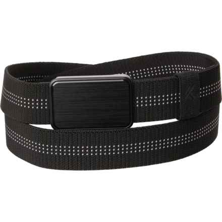 Kyodan Elastic Stripe Belt with Magnetic Buckle in Black - Closeouts