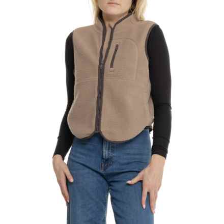 Kyodan Lightweight Fleece Vest - Full Zip in Taupe/Coffee