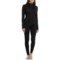 Kyodan Mock Neck Base Layer Onesie - Long Sleeve in Black