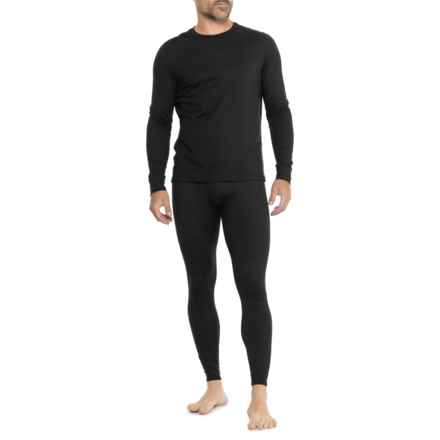 Kyodan Moss Jersey Base Layer Set - Crew, Long Sleeve in Black