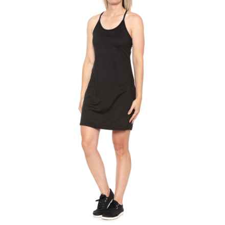 Kyodan Moss Jersey Dress - Built-In Shelf Bra and Liner Shorts (For Women) in Black