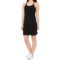 Kyodan Moss Jersey Dress - Built-In Shelf Bra and Liner Shorts, Sleeveless in Black