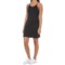 Kyodan Moss Jersey Dress - Built-In Shelf Bra and Liner Shorts, Sleeveless in Black
