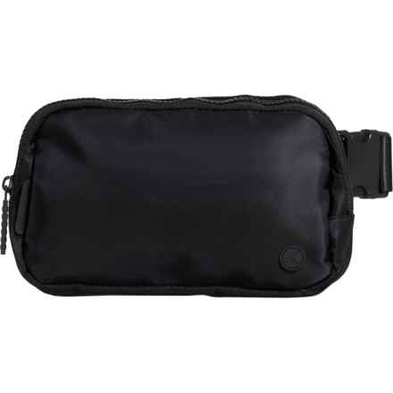 Kyodan Nylon 2-Way Crossbody Belt Bag (For Women) in Black