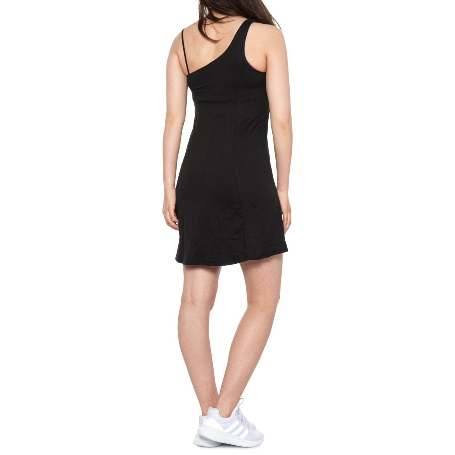 Kyodan One Shoulder Fitness Dress BuiltIn Shorts and Removable Strap