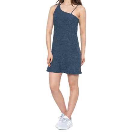Kyodan One-Shoulder Fitness Dress - Built-In Shorts in Insignia Heather