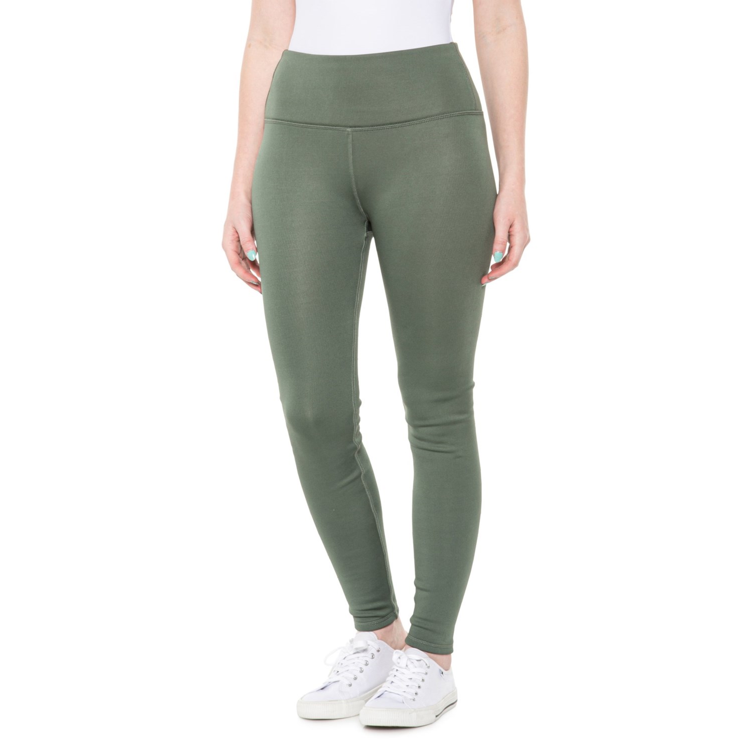 Kyodan Outdoor High-Waisted Bonded Jersey Leggings - Sherpa Lined ...
