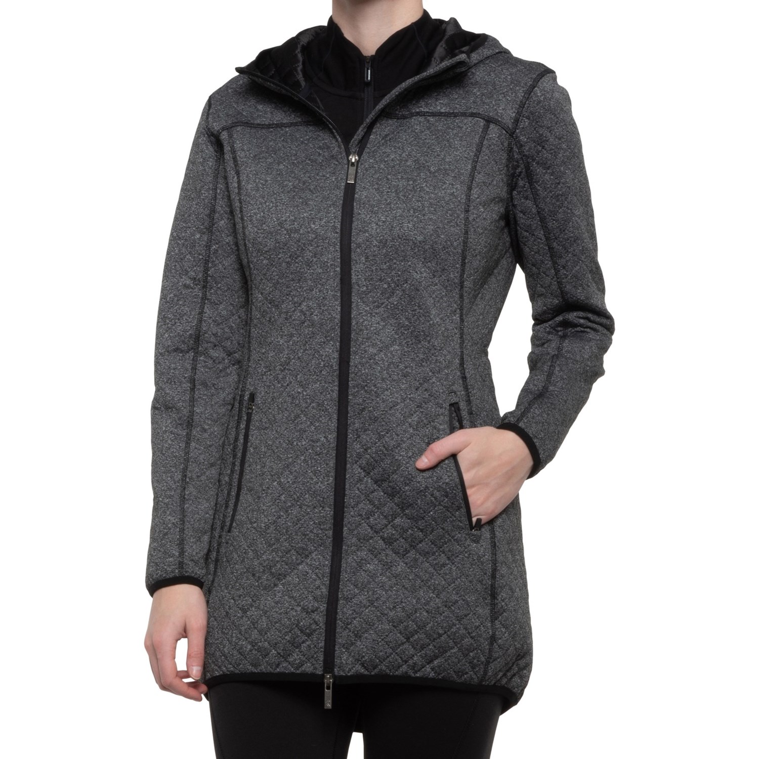 Kyodan Outdoor Long Quilted Hooded Coat (For Women) - Save 70%