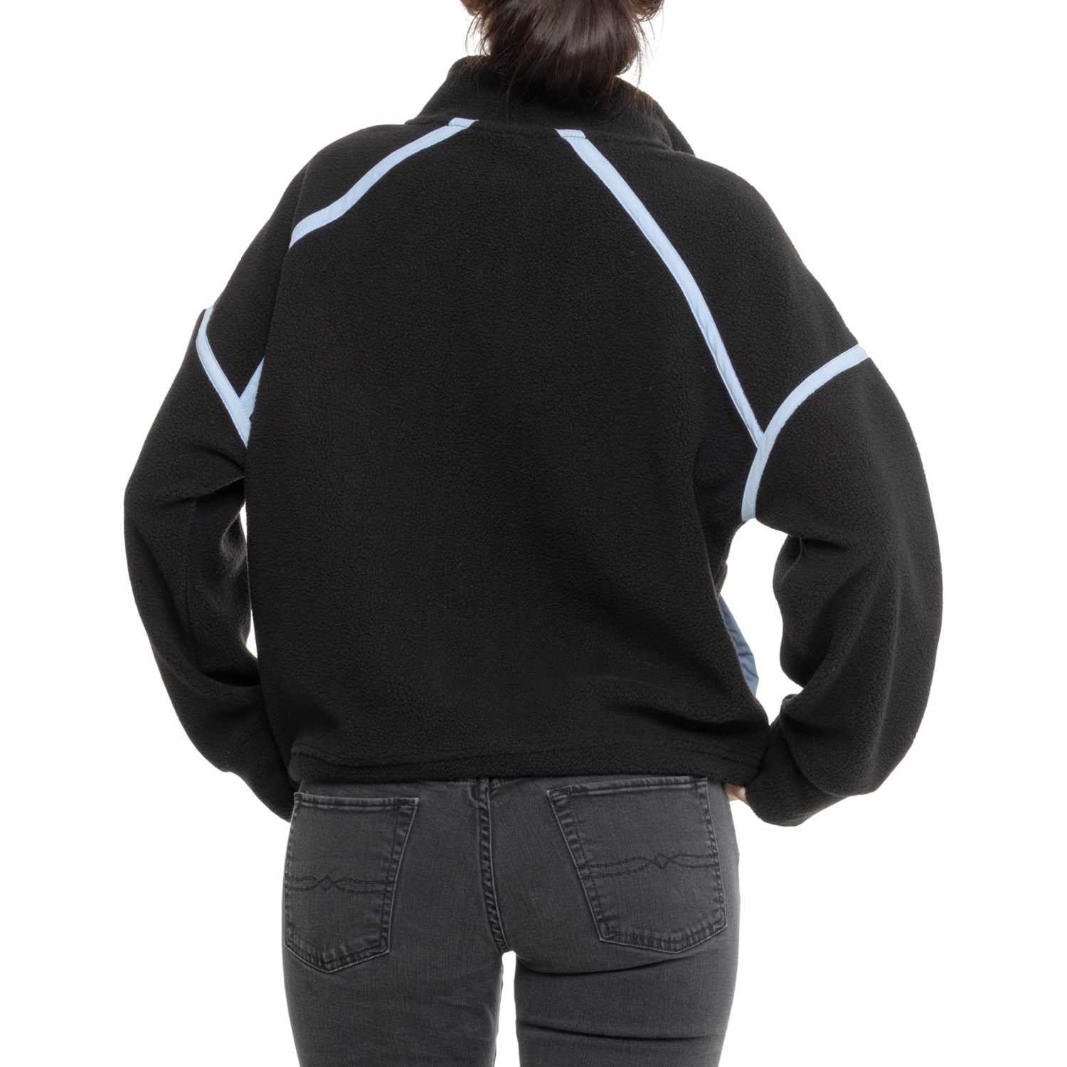 Kyodan Outdoor Mock Neck Color-Block Fleece Jacket - Zip Neck