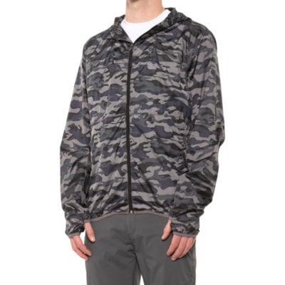 Kyodan Outdoor Packable Shell Jacket for Men | Black Camo