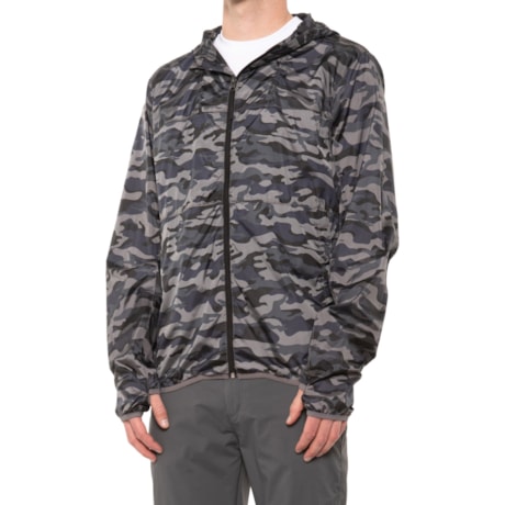 Kyodan Outdoor Packable Shell Jacket for Men | Black Camo