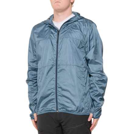 Kyodan Outdoor Packable Windbreaker Jacket in Steel Blue