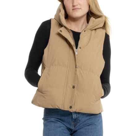 Kyodan Outdoor Quilted Hooded Vest - Insulated in Camel