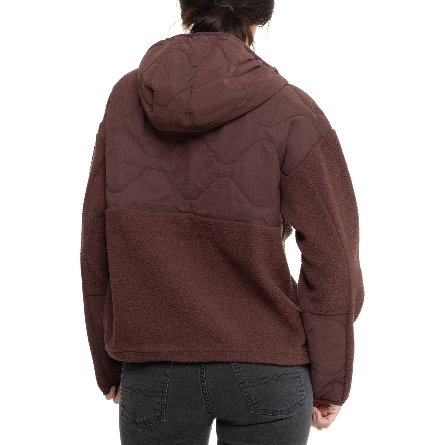 (取寄) キョーダンアウトドア シェルパ フリース フーデット ジャケット Kyodan Outdoor Sherpa Fleece Hooded Jacket  Bitter Sweet Kyodan Outdoor Sherpa Fleece Hooded Jacket - Save 50%