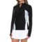 Kyodan Pocket Cycling Jersey - Zip Neck, Long Sleeve in Black/White