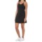 Kyodan Side Ruched Dress - Built-In Shelf Bra and Liner Shorts, Sleeveless in Black