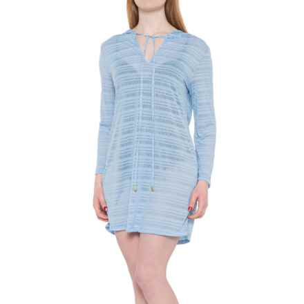 KYODAN SWIM Hooded Cover-Up Dress - UPF 50, Long Sleeve (For Women) in Light Blue