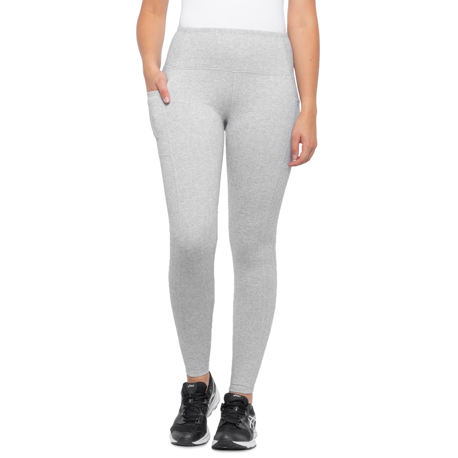 grey high waisted leggings