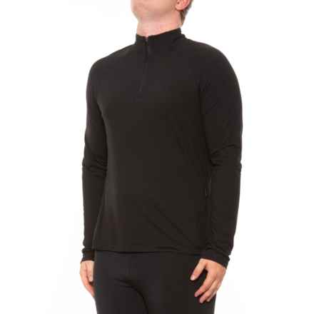Kyodan Zip Side Pocket Shirt - Zip Neck, Long Sleeve in Black