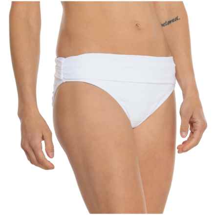 La Blanca Linea Costa Bikini Bottoms in White