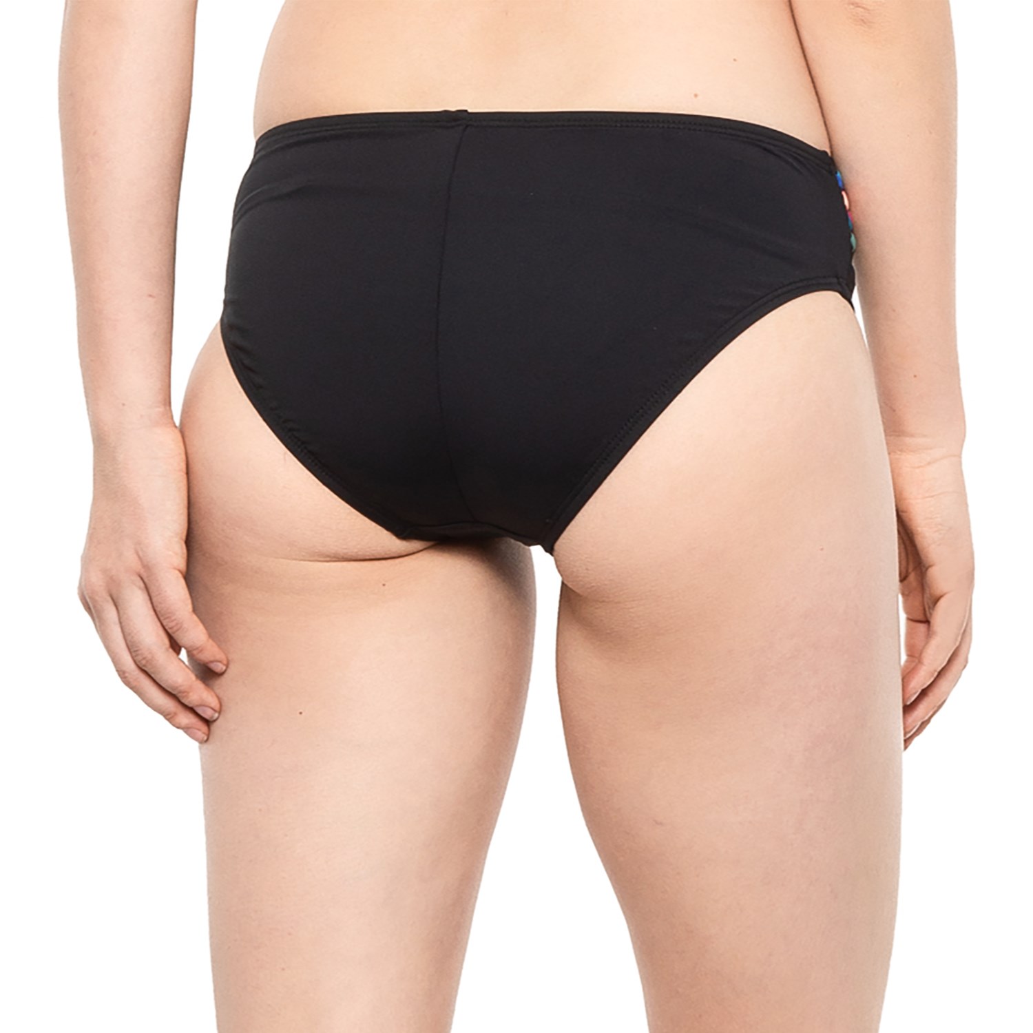 Women's La Blanca Sketched Leaves Banded Midster Bikini Bottoms, Size 16 main image 0