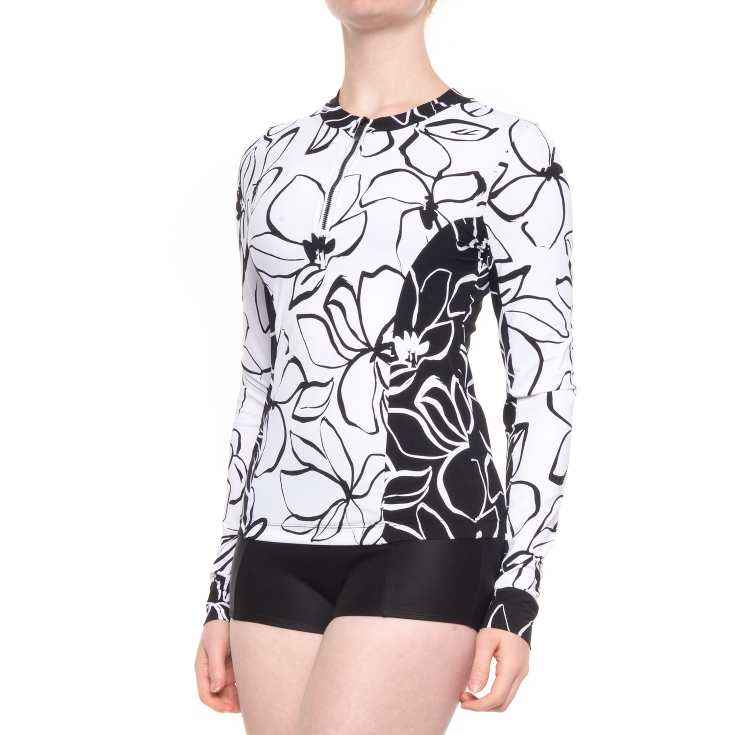 Badekleidung Mit UV Schutz La Blanca Damen Rashguard - Langärmliges Badeoberteil Mit UV-Schutz UV Schutz Badekleidung