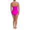 101MF_2 La Blanca One-Piece Bandeau Swimsuit - Side Cinched (For Women)