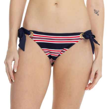 La Blanca Sailor Soft Tie Hipster Bikini Bottoms in Indigo