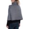 7321W_2 La Fiorentina Wool Capelet Sweater - Leather Strap (For Women)
