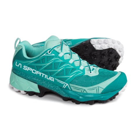 La Sportiva Akyra Trail Running Shoes For Women In Emerald Mint