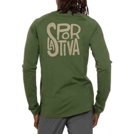 La Sportiva Back Logo T-Shirt - Long Sleeve in Forest