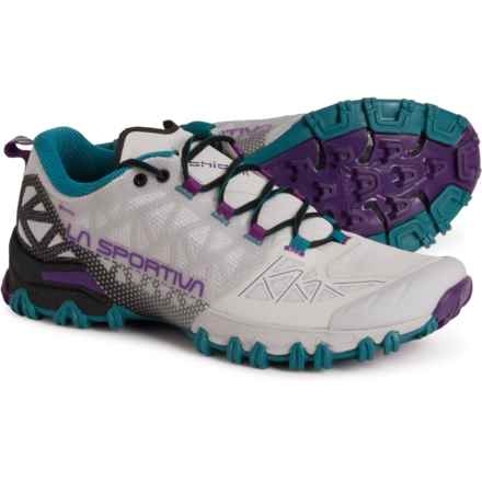 La Sportiva Bushido II Gore-Tex® Mountain Running Shoes - Waterproof (For Women) in Light Grey/Blueberry
