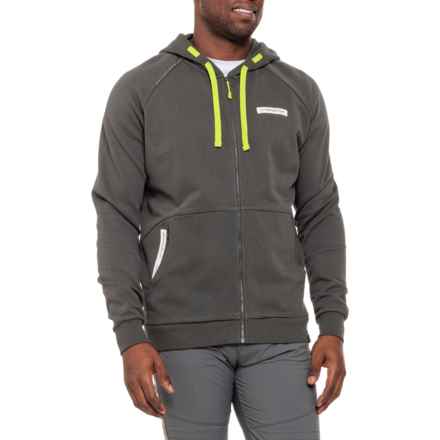 La Sportiva Kaos Hoodie - Organic Cotton in Carbon/Lime Punch