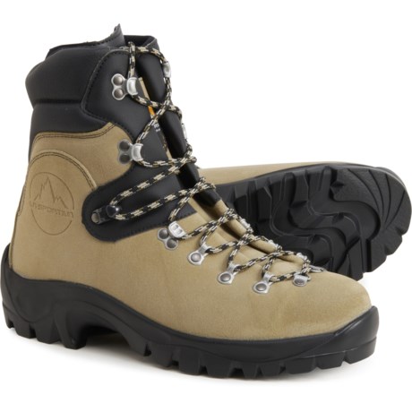 La Sportiva Made in Italy Glacier WLF Mountaineering Boots (For Men) in Tan