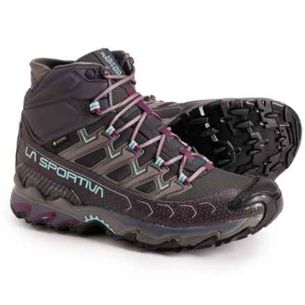 La Sportiva Ultra Raptor II Gore-Tex® Trail Running Shoes - Waterproof (For Women) in Carbon/Iceberg