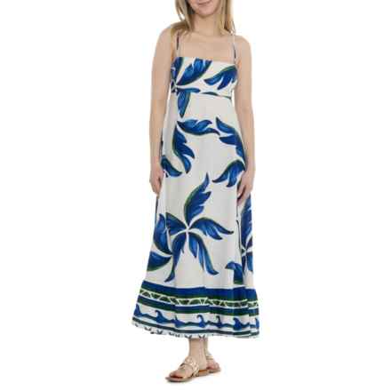 Label of Love Linen-Blend Midi Dress - Sleeveless in Paloma