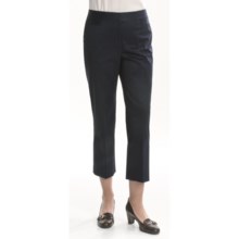 Lafayette 148 New York Reba Ankle Pant - Stretch Cotton (For Women) in Navy - Closeouts