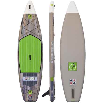 Lakeshore Deuce Inflatable Stand-Up Paddle Board - 11’ in Wood Plank