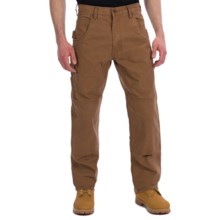 Lakin Mckey Canvas Duck Dungaree Work Pants - Relaxed Fit (For Men) in Dark Khaki - Closeouts