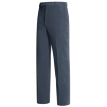 Lambourne Stretch Moleskin Pants - Flat Front (For Men) in Navy - Overstock