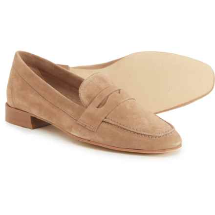 LAMICA Made in Italy Zuena Driver Loafers - Suede (For Women) in Taupe